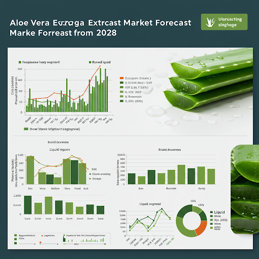 Aloe vera extract market size is projected to grow at a CAGR of 8.5% from 2024 to 2028.