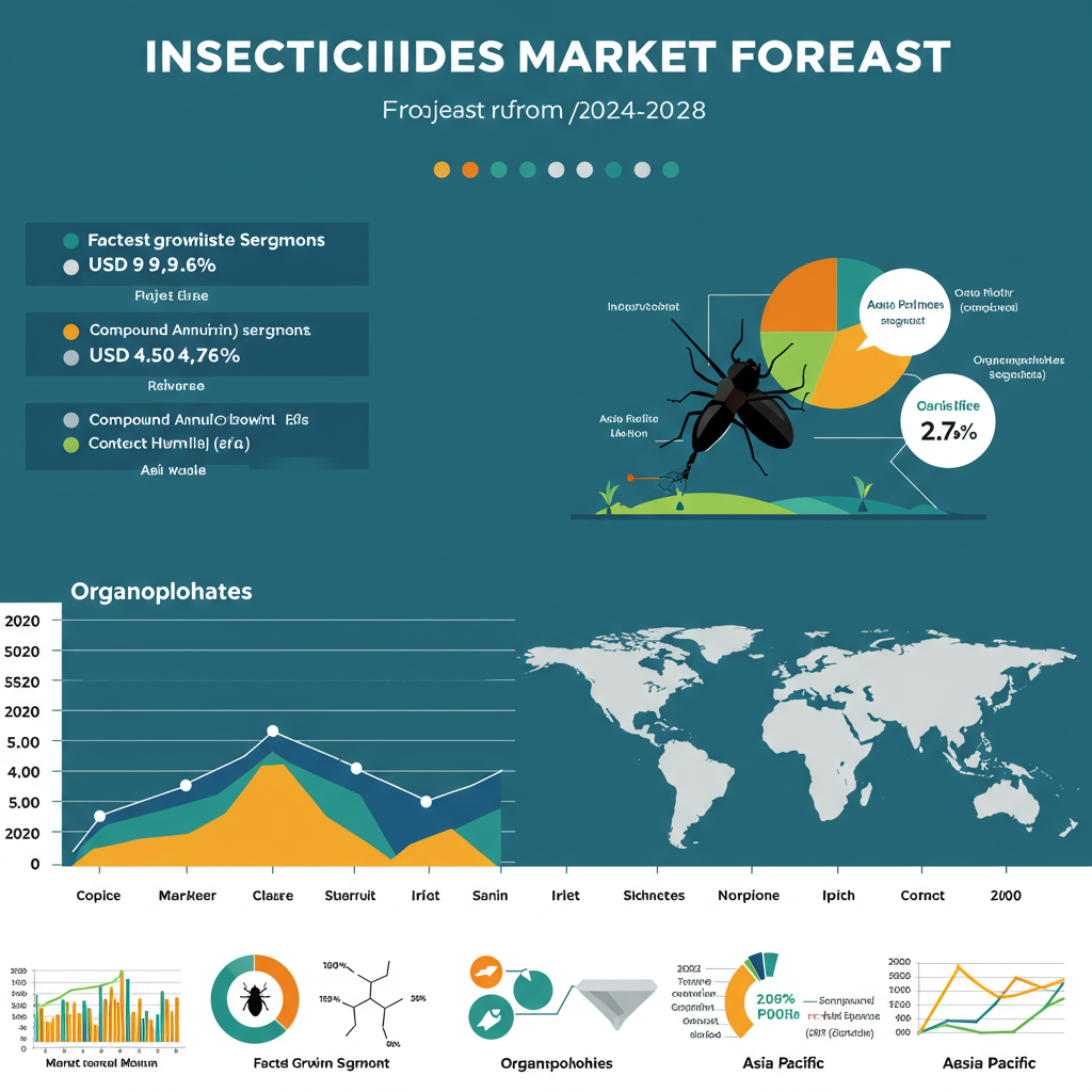 Insecticides Market Size is anticipated to project robust growth in the forecast period with a CAGR of 2.76% through 2028.