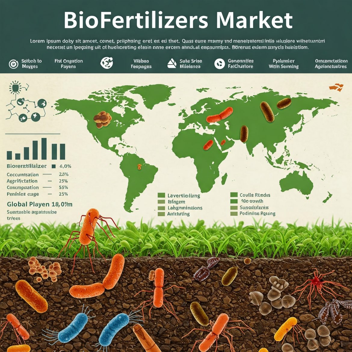 Global Biofertilizers Market: Types, Applications & Forecast to 2023