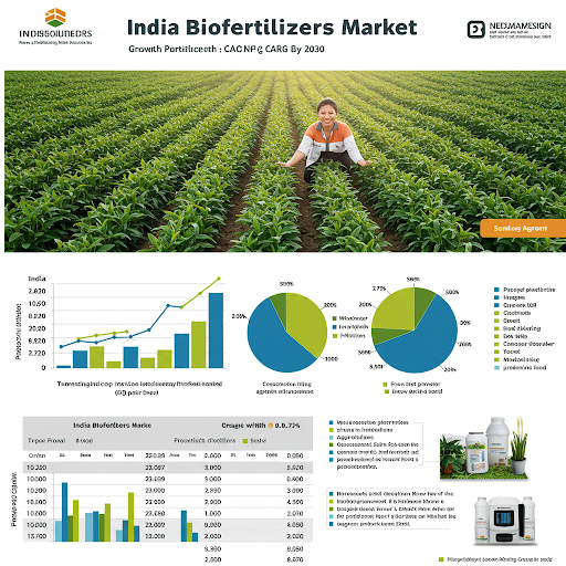 India Biofertilizers Market Size was valued at USD 100.29 Million in 2024 and is expected to reach USD 165.09 Million by 2030