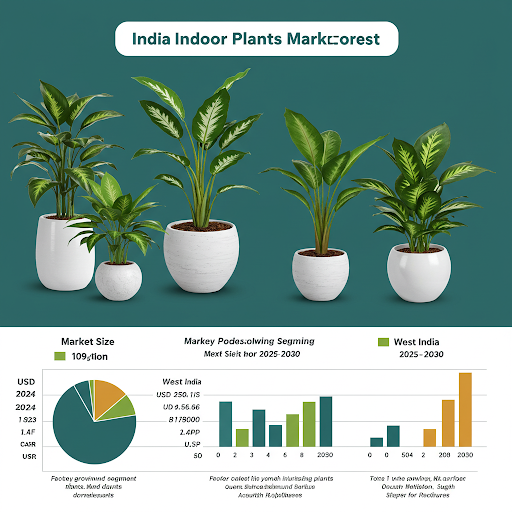 India Indoor Plants Market was USD 250.41 Million in 2024 and is anticipated to reach USD 405.66 Million by 2030