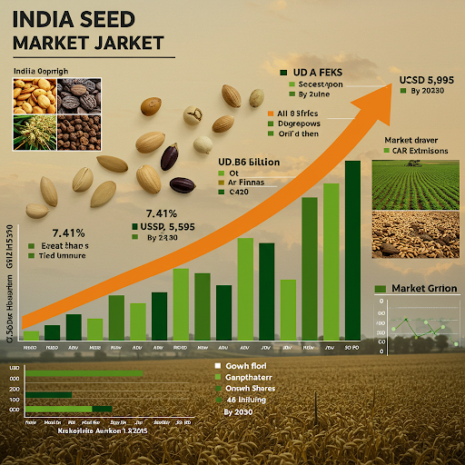 India Seed Market Size was valued at USD 3.91 Billion by 2024 and is anticipated to reach USD 5.95 Billion in the forecast period