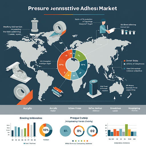 Pressure Sensitive Adhesives Market Trends and reaching at USD 21.56 billion in 2035