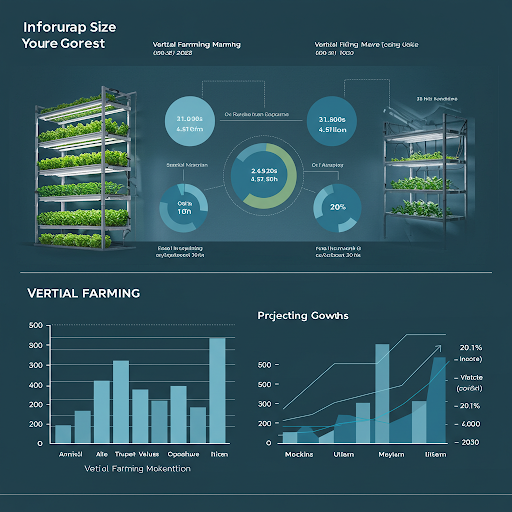 Vertical farming market size was valued at USD 6.92 billion in 2023 and is expected to grow at a CAGR of 20.1% from 2023 to 2030.